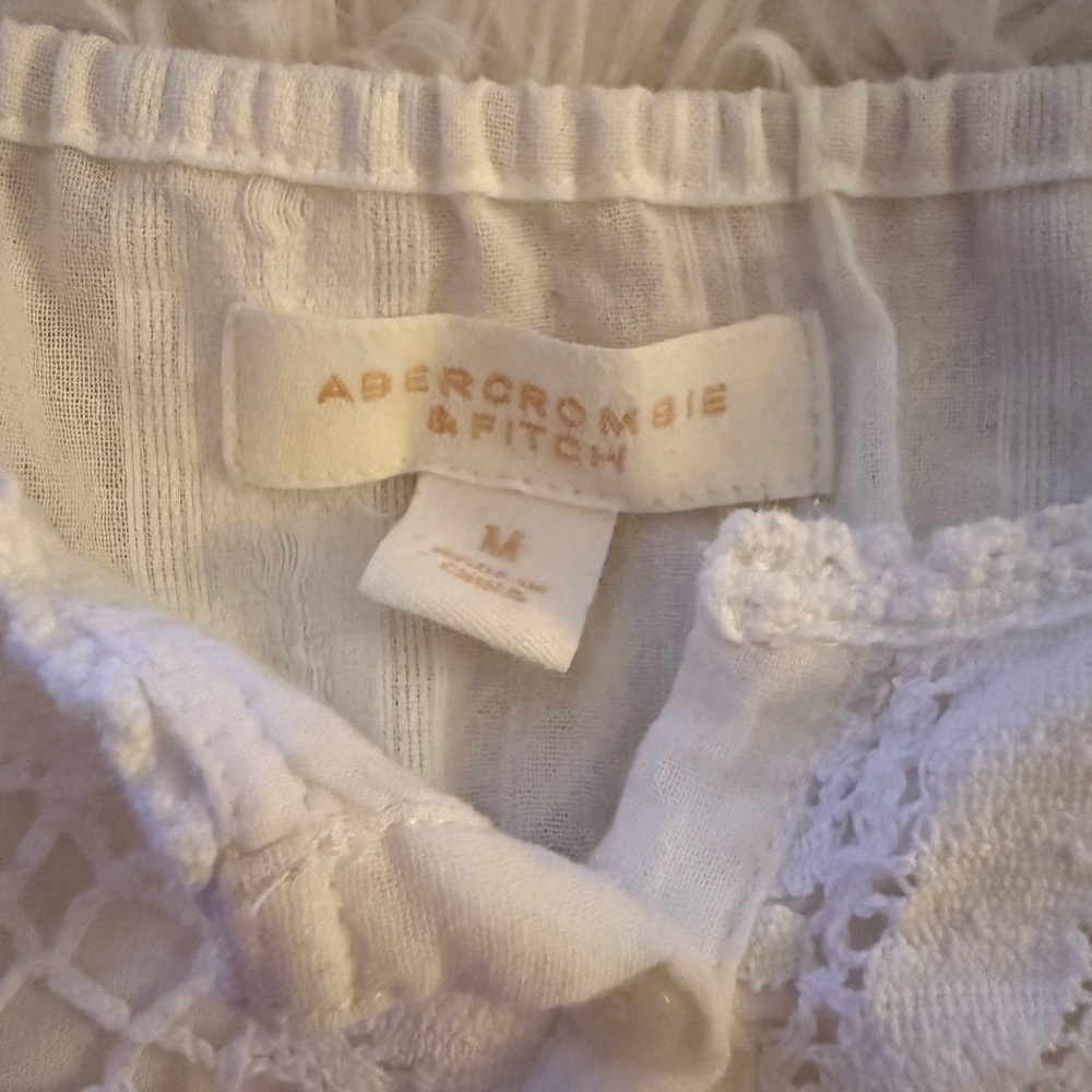 Vintage Abercrombie & Fitch White Lace Top - Picture 4 of 4
